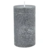 Best Kerze Rustik, Lara, Dunkelgrau, 12 Cm Kerzen & Kerzenständer|Weihnachtskerzen
