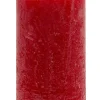 Outlet Kerze Rustik, Lara, Rot, 12 Cm Kerzen & Kerzenständer|Weihnachtskerzen
