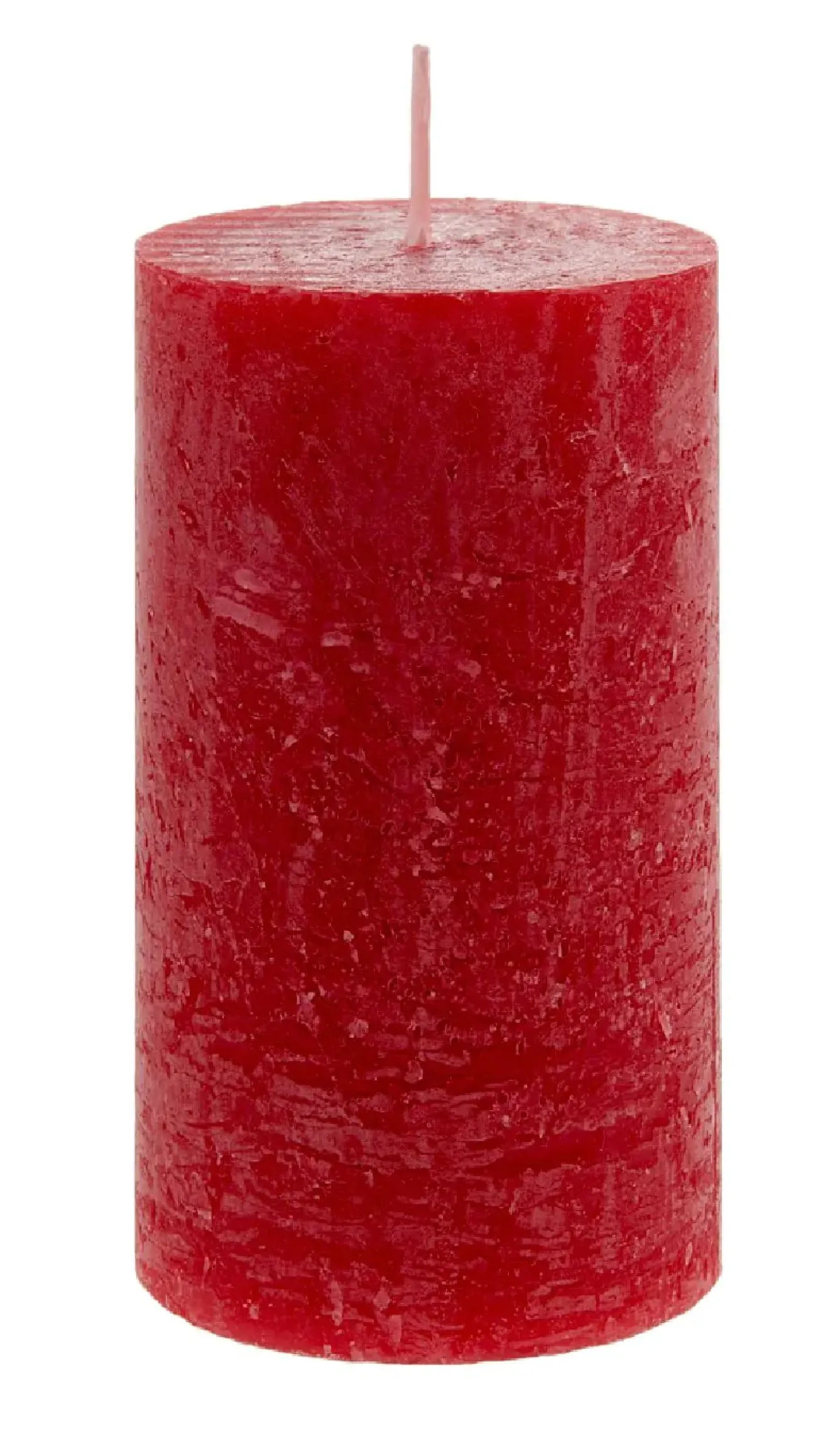 Outlet Kerze Rustik, Lara, Rot, 12 Cm Kerzen & Kerzenständer|Weihnachtskerzen