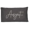 Best Kissen Auszeit, Grau, 50 X 30 Cm Geschenkideen|Textilien