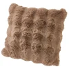 New Kissen Bubble-Fell, Taupe, 45 X 45 Cm Textilien