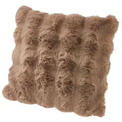 New Kissen Bubble-Fell, Taupe, 45 X 45 Cm Textilien