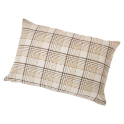 Hot Kissen Karo, Beige/groß, 60 X 40 Cm Textilien