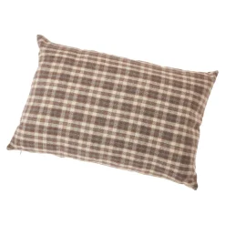 Outlet Kissen Karo, Braun/klein, 60 X 40 Cm Textilien