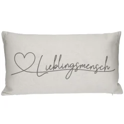 Discount Kissen Lieblingsmensch, Creme, 50 X 30 Cm Geschenkideen|Textilien