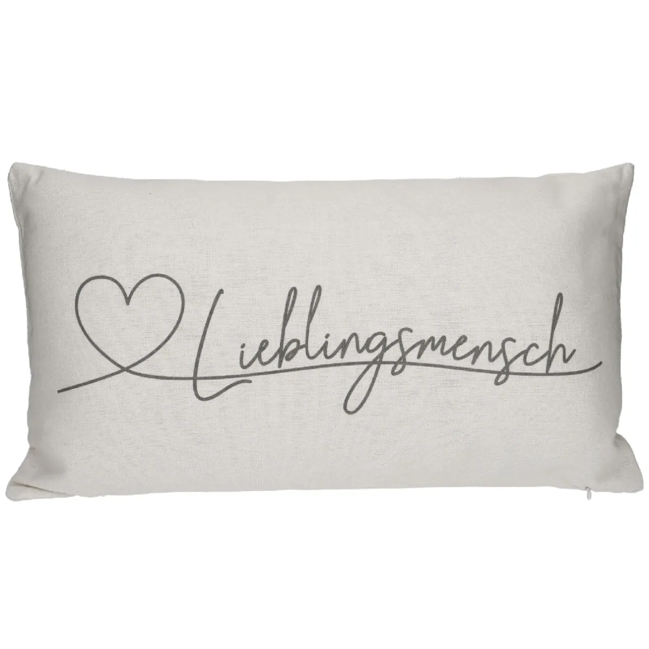 Discount Kissen Lieblingsmensch, Creme, 50 X 30 Cm Geschenkideen|Textilien