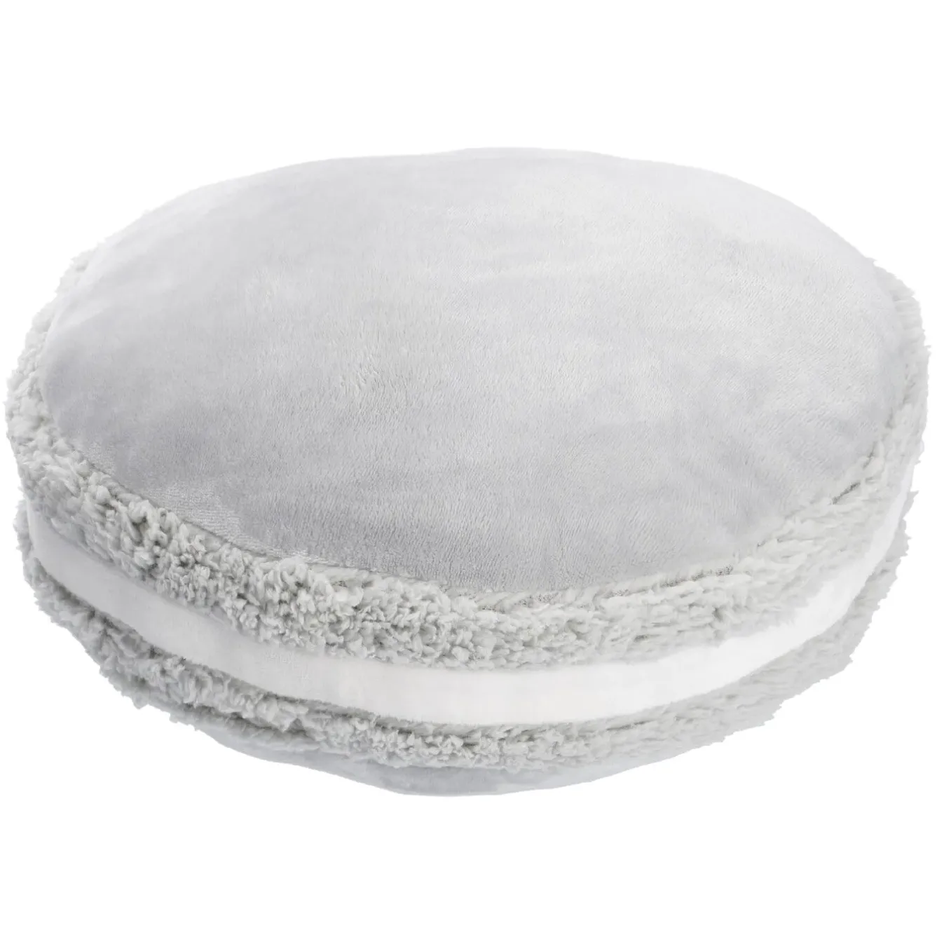 Kissen Macaron, Grau, 40 X 12 Cm Textilien