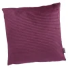 Outlet Kissen Samt-Rillen, Lila, 45 X 45 Cm Textilien