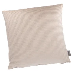 Outlet Kissen Samt-Rillen, Sand, 45 X 45 Cm Textilien