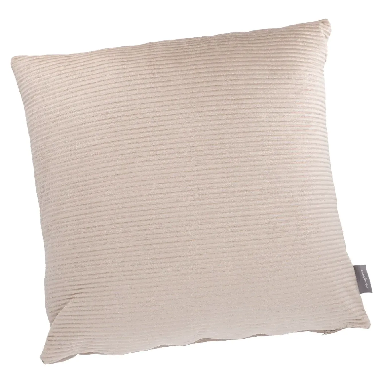 Outlet Kissen Samt-Rillen, Sand, 45 X 45 Cm Textilien