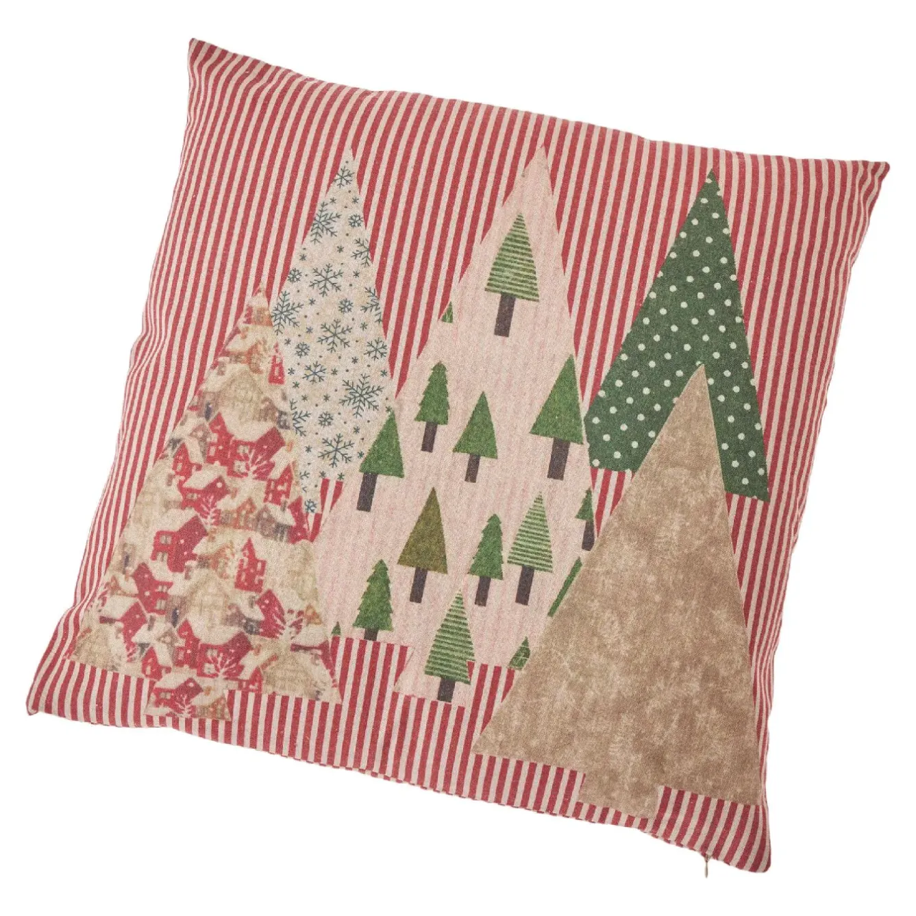 Outlet Kissen Xmas-Muster, Tanne/Streifen, 45 X 45 Cm Weihnachtsgeschenke|Textilien