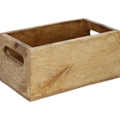 Discount Kiste Mit Griff, Mangoholz, 21 X 12 Cm Organisation
