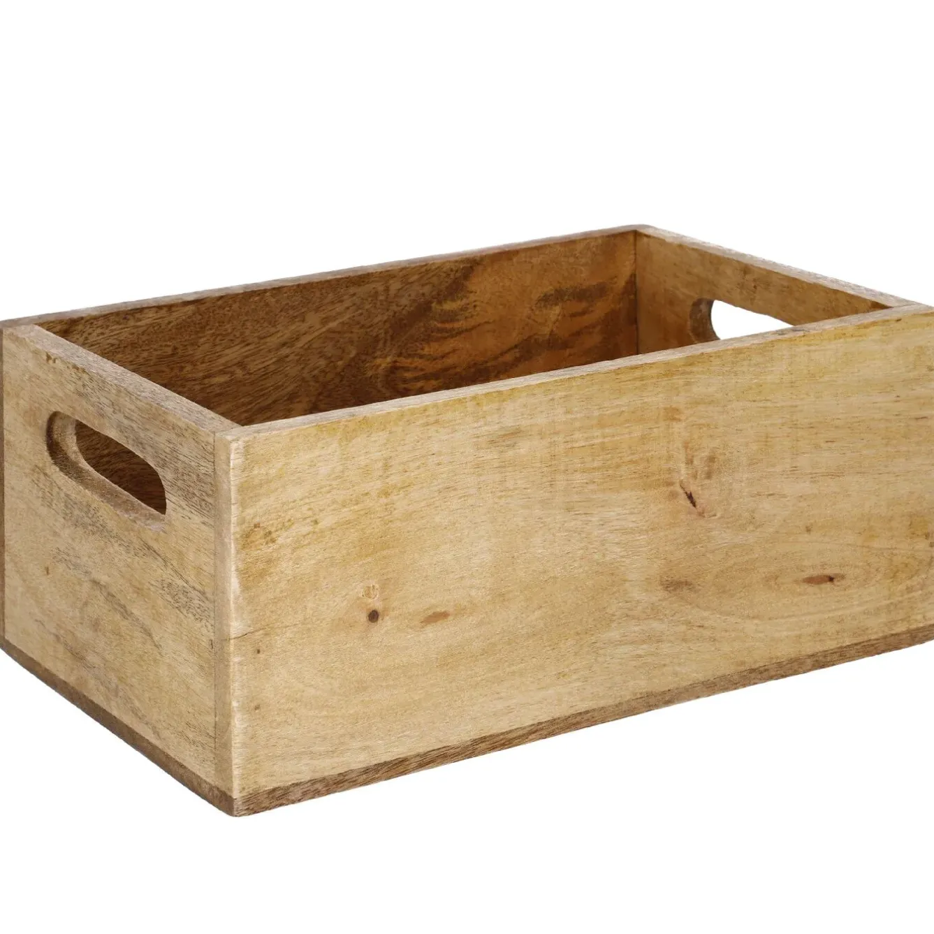Clearance Kiste Mit Griff, Mangoholz, 26 X 16 Cm Organisation