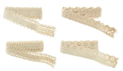 New Klebeband Spitze, Creme, 4x 1 Meter Hochzeitsgeschenke|Gastgeschenke