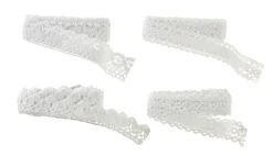 Online Klebeband Spitze, Weiß, 4x 1 Meter Hochzeitsgeschenke|Gastgeschenke