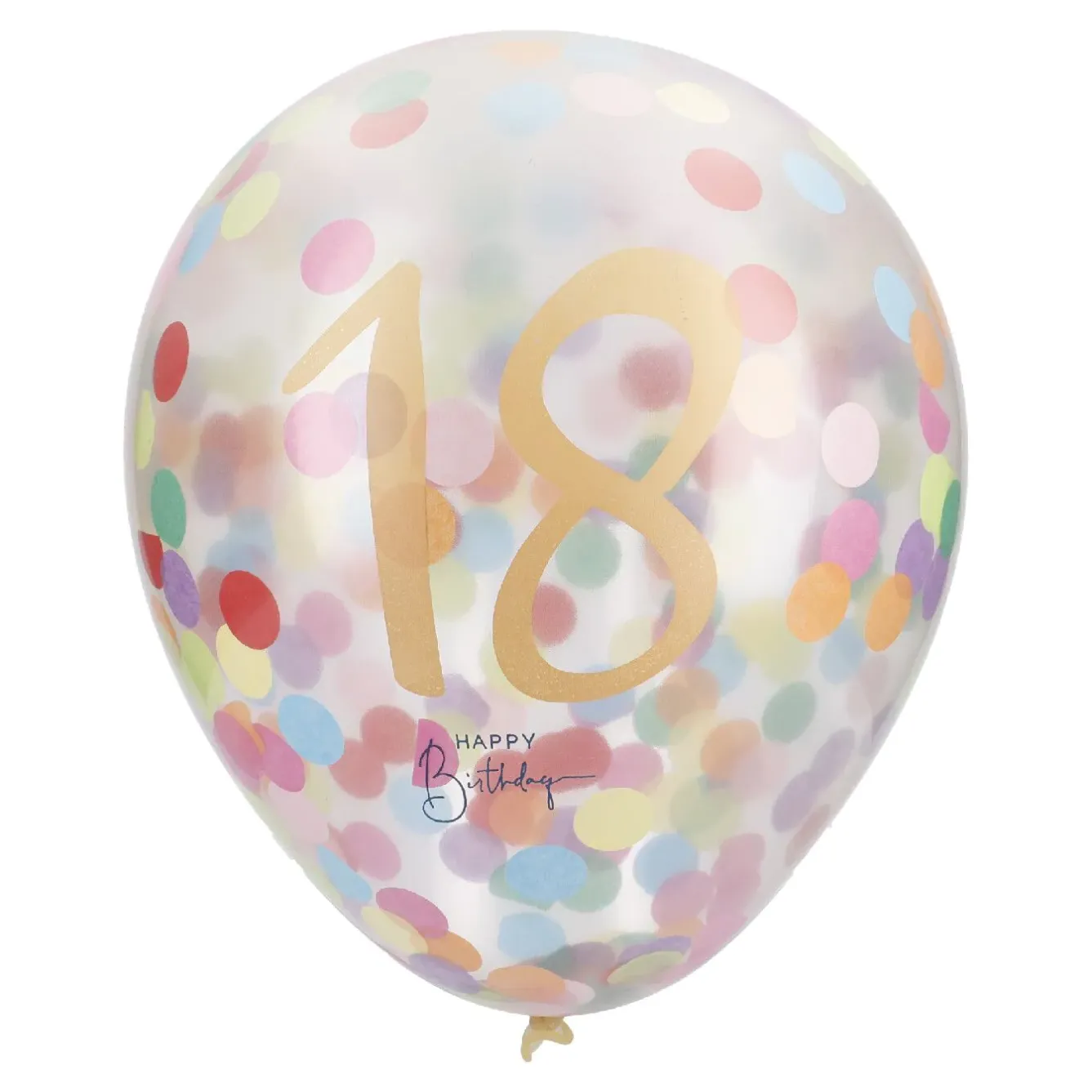 Sale Konfetti-Ballon Geburtstag, 18, 6 Stück Geburtstag