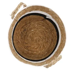 Hot Korb Wasserhyazinthe, Schwarz/weiß/natur, 30 X 29 Cm Organisation