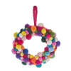 Outlet Kranz Filzkugeln, Bunt, 20 Cm Deko-Objekte