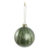 Best Kugel Marmor, Dunkelgrün, 8 Cm Weihnachtsbaumschmuck