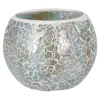 Discount Kugel-Windlicht Mosaik, Hellblau/silber, 10 X 8 Cm Windlichter & Laternen|Kerzen & Kerzenständer