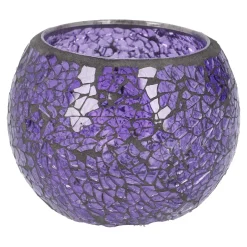 Best Kugel-Windlicht Mosaik, Lila, 10 X 8 Cm Kerzen & Kerzenständer|Windlichter & Laternen
