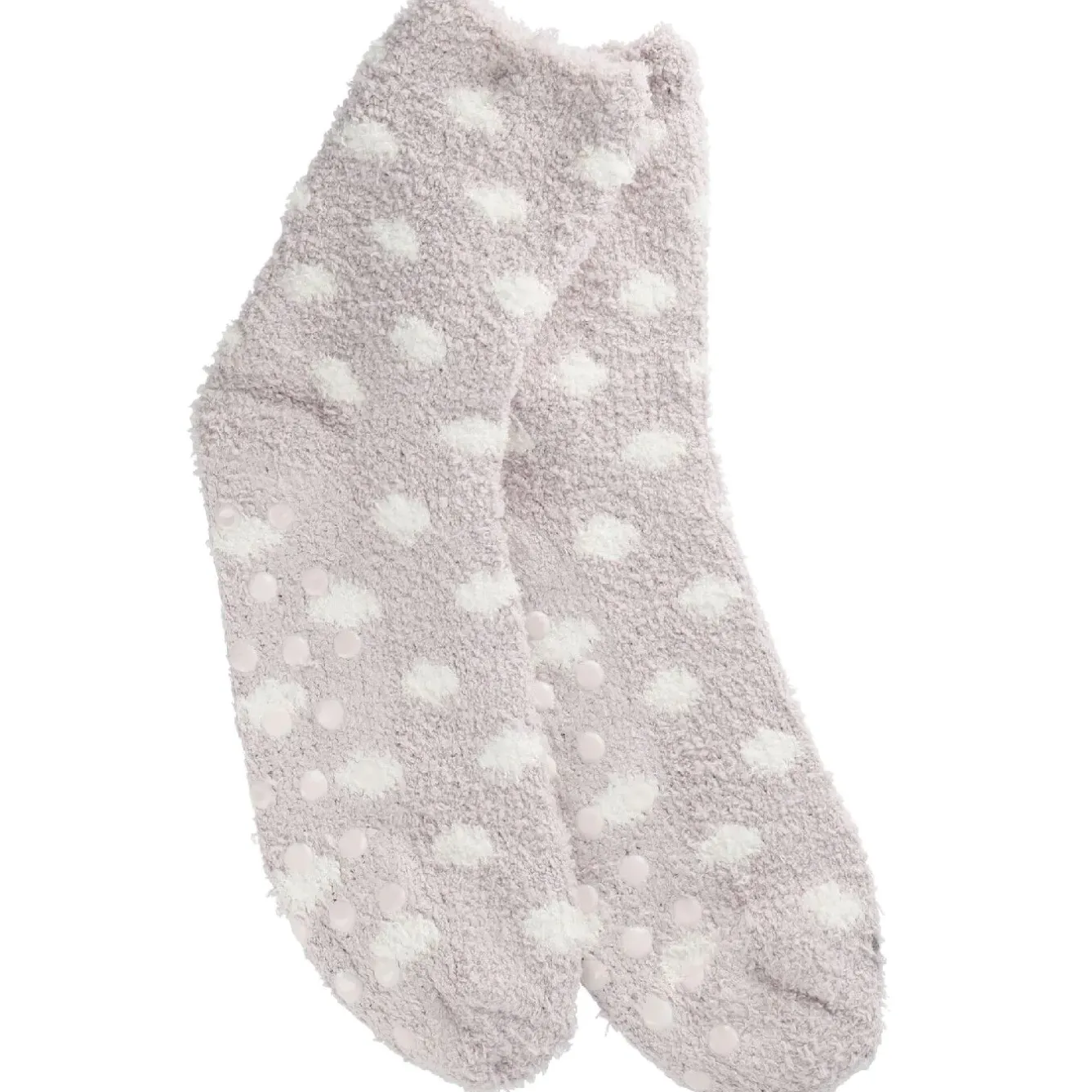 New Kuschelsocken Anti-Rutsch, Punkte/flieder Geschenkideen|Fashion