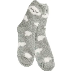 Best Kuschelsocken Anti-Rutsch, Wolke/grün Geschenkideen|Fashion