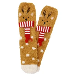 Discount Kuschelsocken 3D/Xmas, Rentier Geschenkideen|Weihnachtsoutfit