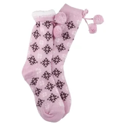 Hot Kuschelsocken Pompom, Rosa, Onesize Fashion|Nikolaus