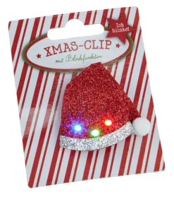 Best LED-Anstecker Xmas, Mütze, Blinkend Weihnachtsoutfit|Weihnachtsgeschenke