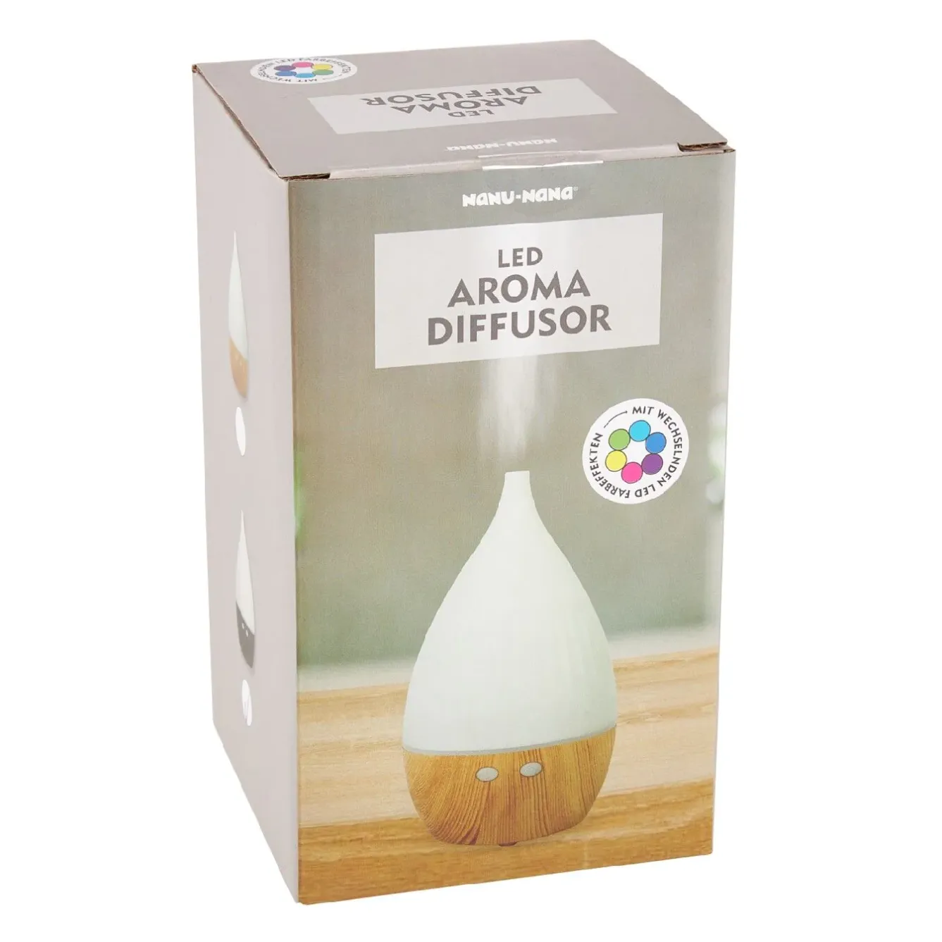 New LED-Aroma-Diffusor, Weiß/schwarz, 18.5 Cm Geschenkideen