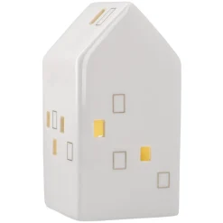 Best LED-Haus Mit Goldenen Fensterrahmen, 13.5 Cm Lichterwelt|Deko-Objekte