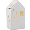 New LED-Haus Mit Goldener Hauskante, 13.5 Cm Lichterwelt|Deko-Objekte