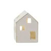 LED-Haus Mit Goldrand, 7 Cm Lichterwelt|Deko-Objekte