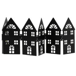 Discount LED-Häuser, Klappbar, Schwarz Lichterwelt|Weihnachtsbeleuchtung