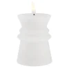 Outlet LED-Kerze Design, Eckig/weiß, 12 Cm Lichterwelt|Kerzen & Kerzenständer
