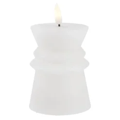 Outlet LED-Kerze Design, Eckig/weiß, 12 Cm Lichterwelt|Kerzen & Kerzenständer