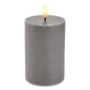 Clearance LED-Kerze Rustik, Kalt-grau, 7.5 X 14.5 Cm Lichterwelt|Kerzen & Kerzenständer