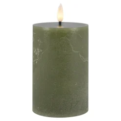Sale LED-Kerze Rustik, Waldgrün, 7.5 X 14.5 Cm Lichterwelt|Kerzen & Kerzenständer