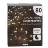 Discount LED-Lichterkette Cluster, Silber, 80er Lichterwelt|Weihnachtsbeleuchtung