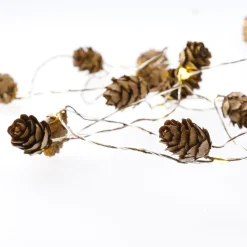 New LED-Lichterkette Zapfen, 15er Lichterwelt|Weihnachtsbeleuchtung