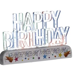 New LED-Objekt Happy Birthday Mit Musik Geburtstag