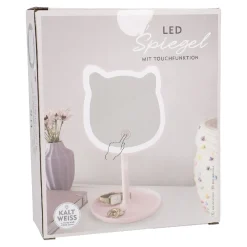 Online LED-Spiegel Form, Katze/rosa, 26 Cm Gadgets|Lichterwelt