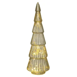 LED-Tanne Metallic, Transparent, 31 Cm Lichterwelt|Weihnachtsbeleuchtung