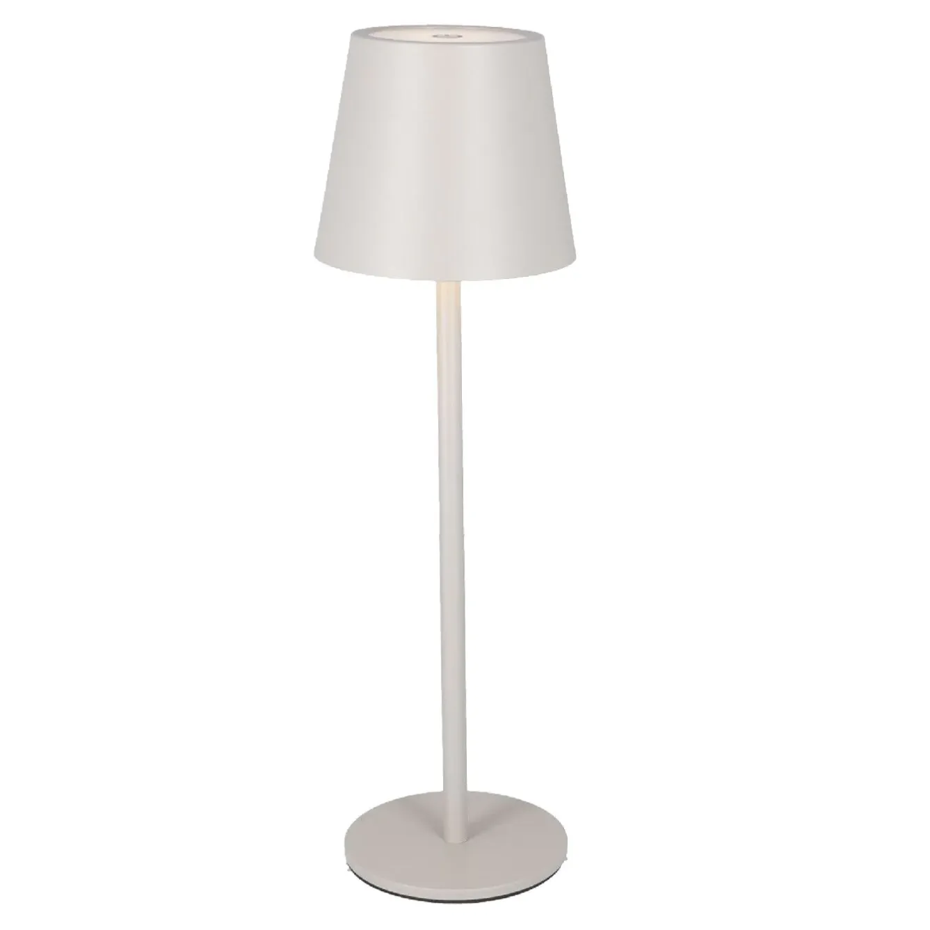 New LED-Tischlampe Akku, Grau, 37 Cm Geschenkideen|Lichterwelt
