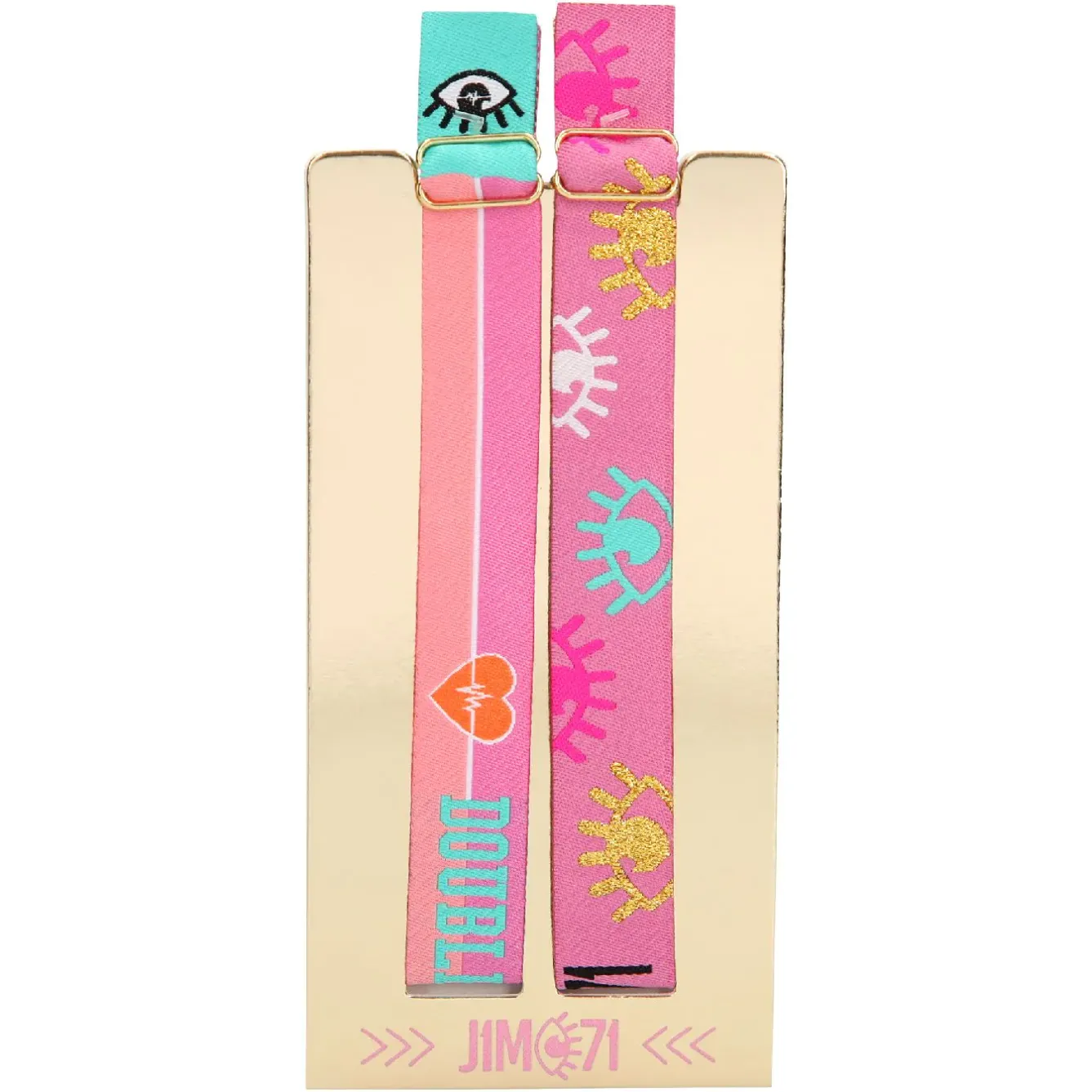 New Lisa & Lena 2er Set Festivalarmband, Rosa Fashion