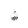 Hot Mini-Kugel Schneeball, Flitter, 4 Cm Weihnachtsbaumschmuck|Adventskränze & Zubehör