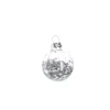 Clearance Mini-Kugel Schneeball, Flitter/silber, 4 Cm Weihnachtsbaumschmuck|Adventskränze & Zubehör