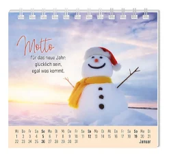 Discount Mini-Tischkalender 2025, Eine Extraportion Glück Kalender & Planer|Weihnachtsgeschenke
