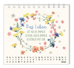 Best Mini-Tischkalender 2025, Floral Kalender & Planer|Weihnachtsgeschenke